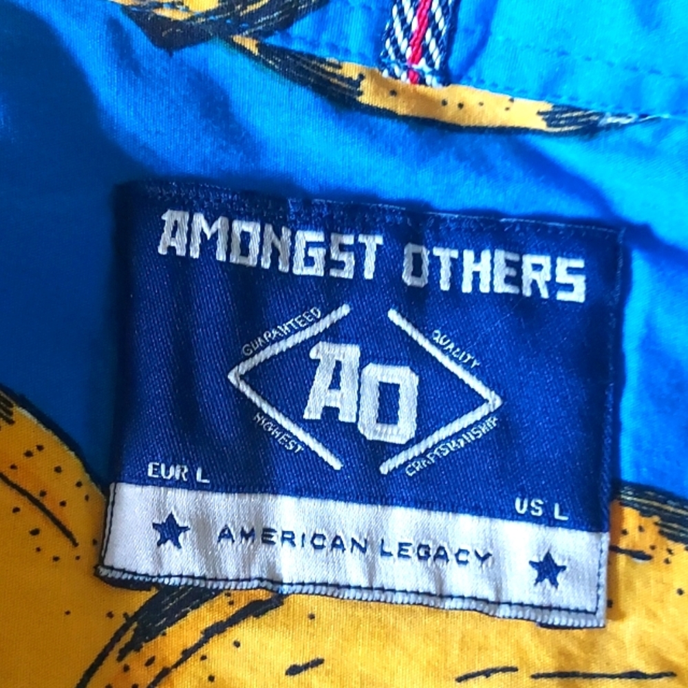 Man's short sleeve shirt. Brand is Amongst Others